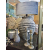 Lampa ceramiczna prążkowana Rustykalna z abażurem 92cm